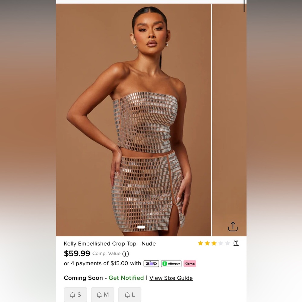 Kelly Embellished Skirt Set - Fashion Nova Luxe